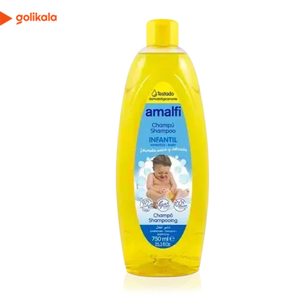 شامپو سر کودک آمالفی زیر دو سال حجم 750 میلی لیتر
