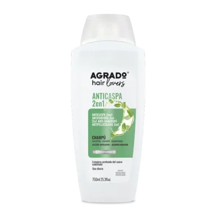 شامپو دو کاره ضد شوره + نرم کننده مو آگرادو | Agrado Shampoo Anti-Dandruff 2in1 750ml