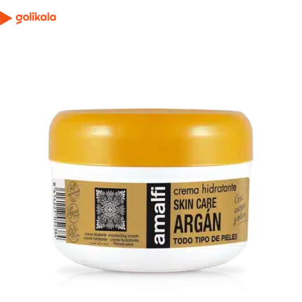 کرم مرطوب کننده آمالفی آرگان 200ml | نرم کننده و آبرسان پوست