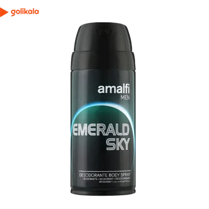 اسپری بدن مردانه آمالفی مدل Emerald Sky حجم 150 میلی لیتر